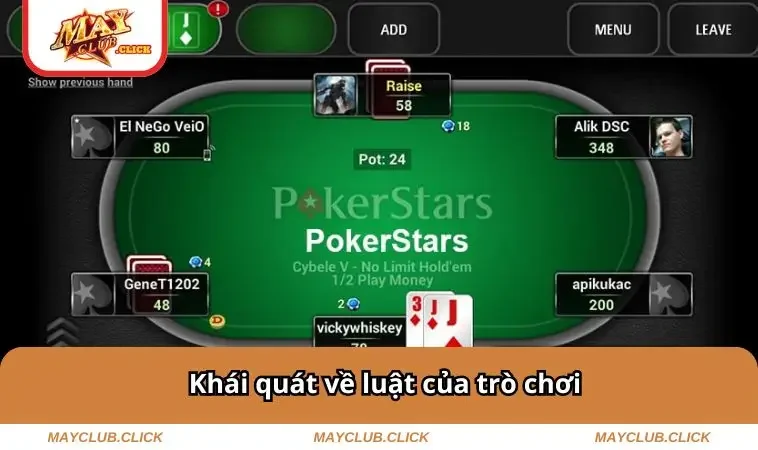 Cách Chơi Poker - Chiến Thuật Và Mẹo Thắng Dễ Hiểu Nhất 1 Khái quát về luật của trò chơi