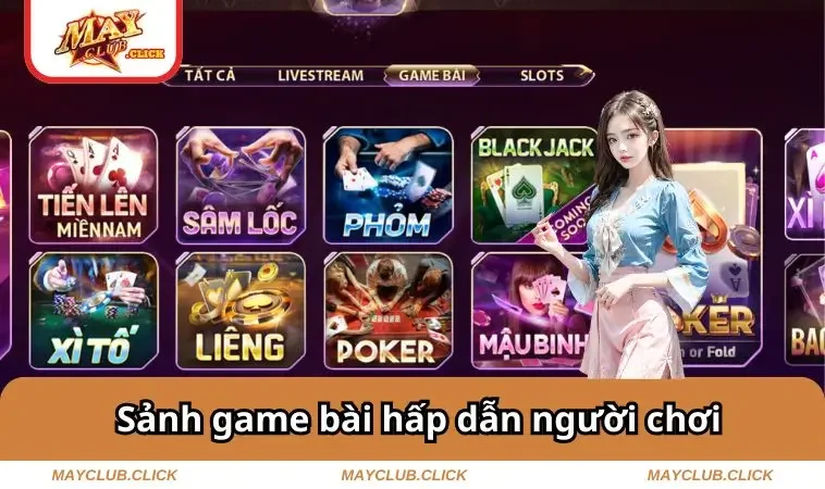 Mayclub 11 Sảnh game bài hấp dẫn người chơi