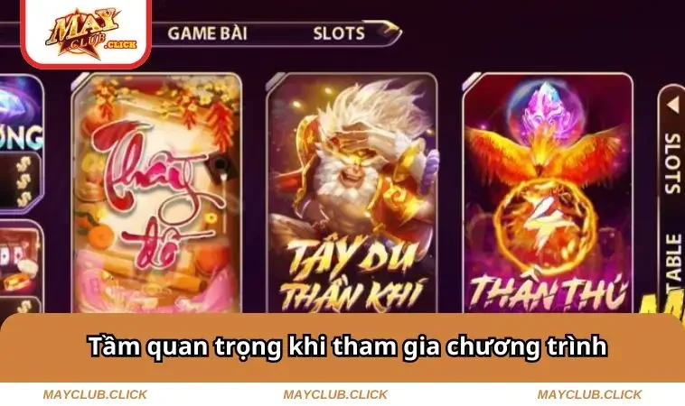 Tầm quan trọng khi tham gia 
